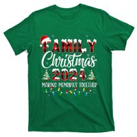 Family Christmas 2024 Matching Squad Santa Red Plaid Xmas T-Shirt