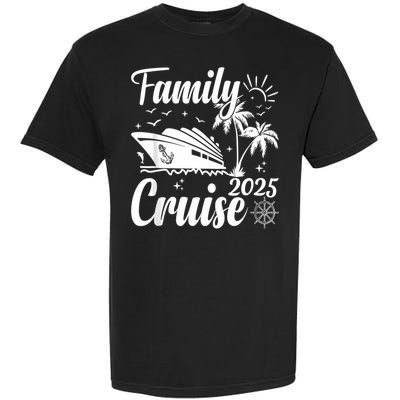 Family Cruise 2025 Family Matching Group Vacation Summer Garment-Dyed Heavyweight T-Shirt
