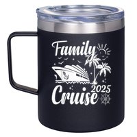 Family Cruise 2025 Family Matching Group Vacation Summer 12oz Stainless Steel Coffee Mug