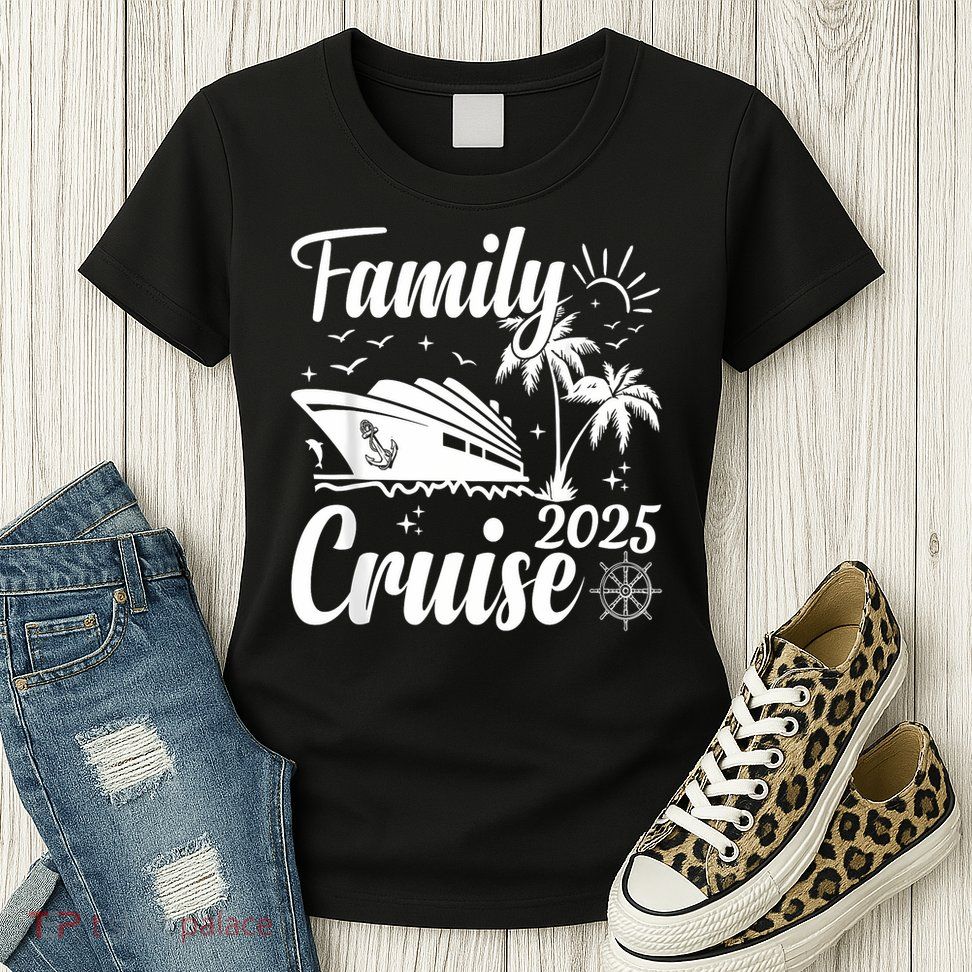 Family Cruise 2025 Family Matching Group Vacation Summer Womens T-Shirt