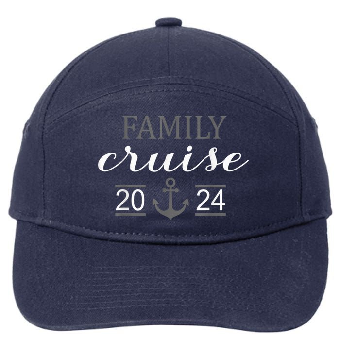 Family Cruise 2024 Family Vacation Matching for Cruise 2024 7-Panel Snapback Hat