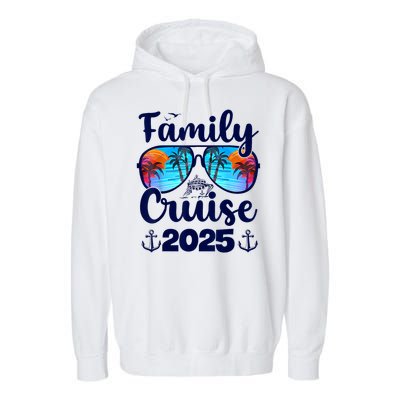 Family Cruise 2025 Family Vacation Matching Family Group Garment-Dyed Fleece Hoodie