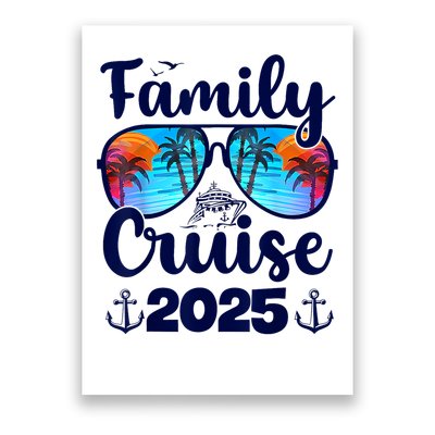 Family Cruise 2025 Family Vacation Matching Family Group Poster