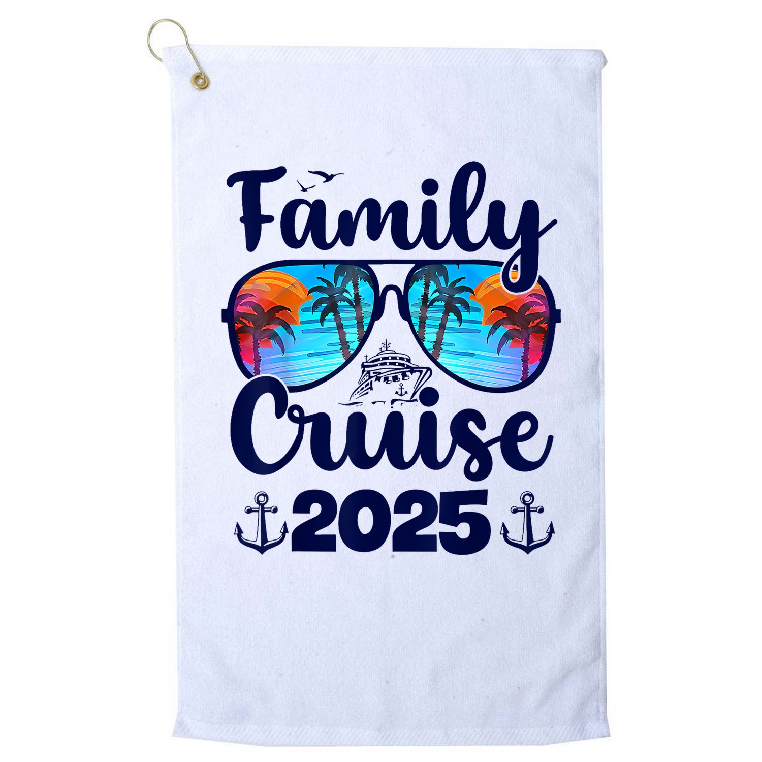 Family Cruise 2025 Family Vacation Matching Family Group Golf Towel