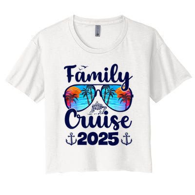 Family Cruise 2025 Family Vacation Matching Family Group Crop Top