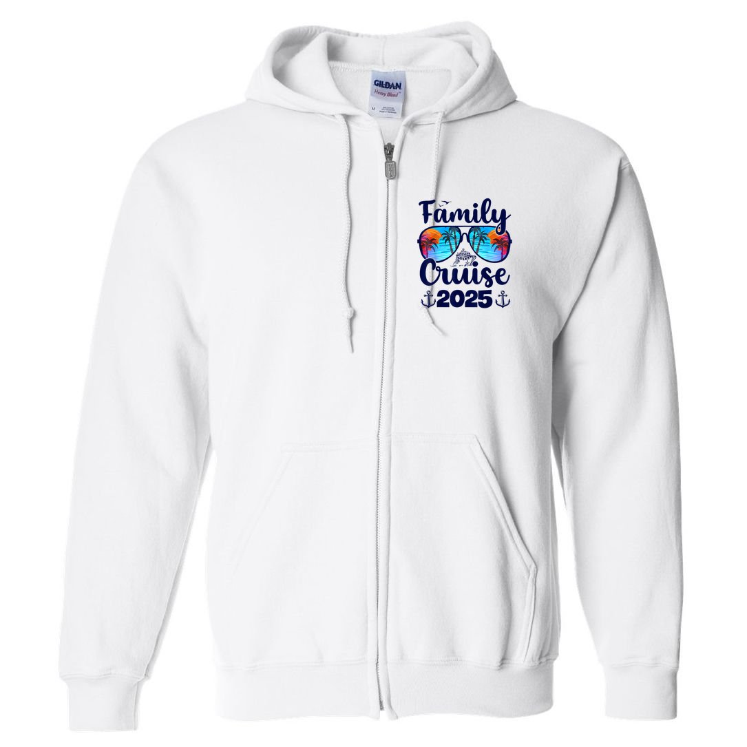 Family Cruise 2025 Family Vacation Matching Family Group Full Zip Hoodie