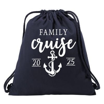 Family Cruise 2025 Family Vacation Matching for Cruise 2025 Drawstring Bag