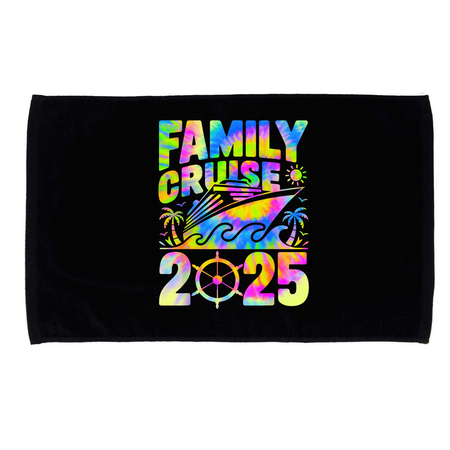 Family Cruise 2025 Matching Vacation 2025 Family Cruise Microfiber Hand Towel