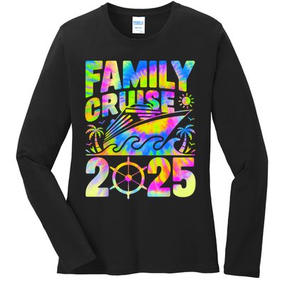 Family Cruise 2025 Matching Vacation 2025 Family Cruise Ladies Long Sleeve Shirt