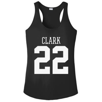 Funny Clark 22 Iowa Basketball Gift Ladies PosiCharge Competitor Racerback Tank