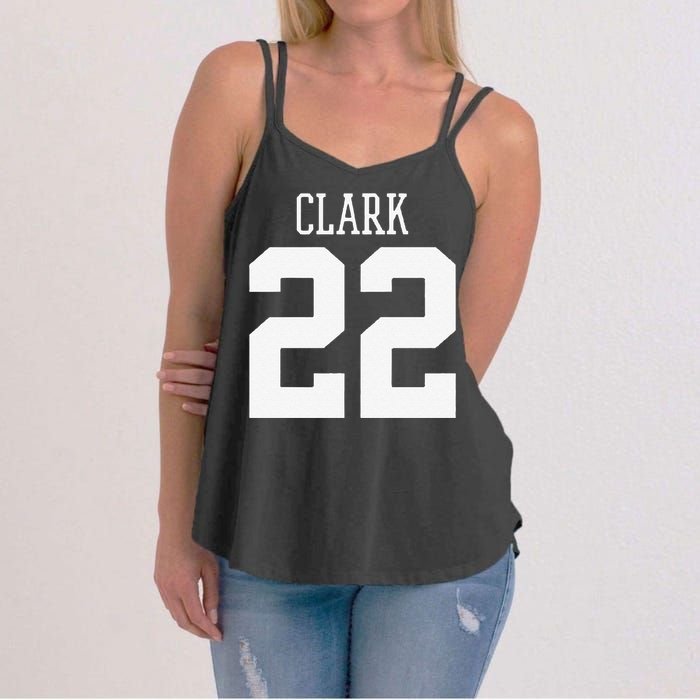 Funny Clark 22 Iowa Basketball Gift Women's Strappy Tank