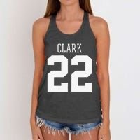 Funny Clark 22 Iowa Basketball Gift Women's Knotted Racerback Tank