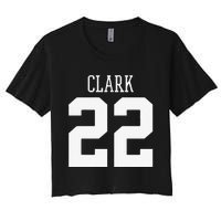 Funny Clark 22 Iowa Basketball Gift Women's Crop Top Tee