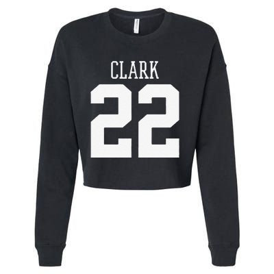 Funny Clark 22 Iowa Basketball Gift Cropped Pullover Crew