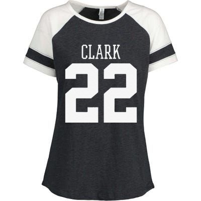 Funny Clark 22 Iowa Basketball Gift Enza Ladies Jersey Colorblock Tee