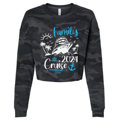 Family Cruise 2024 Making Memories Family Vacation Trip 2024  Cropped Pullover Crew