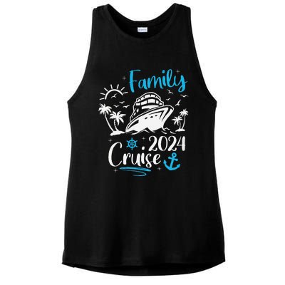 Family Cruise 2024 Making Memories Family Vacation Trip 2024  Ladies PosiCharge Tri-Blend Wicking Tank