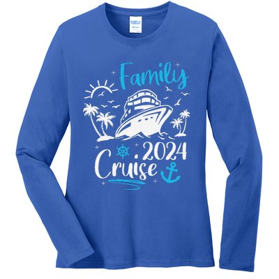 Family Cruise 2024 Making Memories Family Vacation Trip 2024  Ladies Long Sleeve Shirt