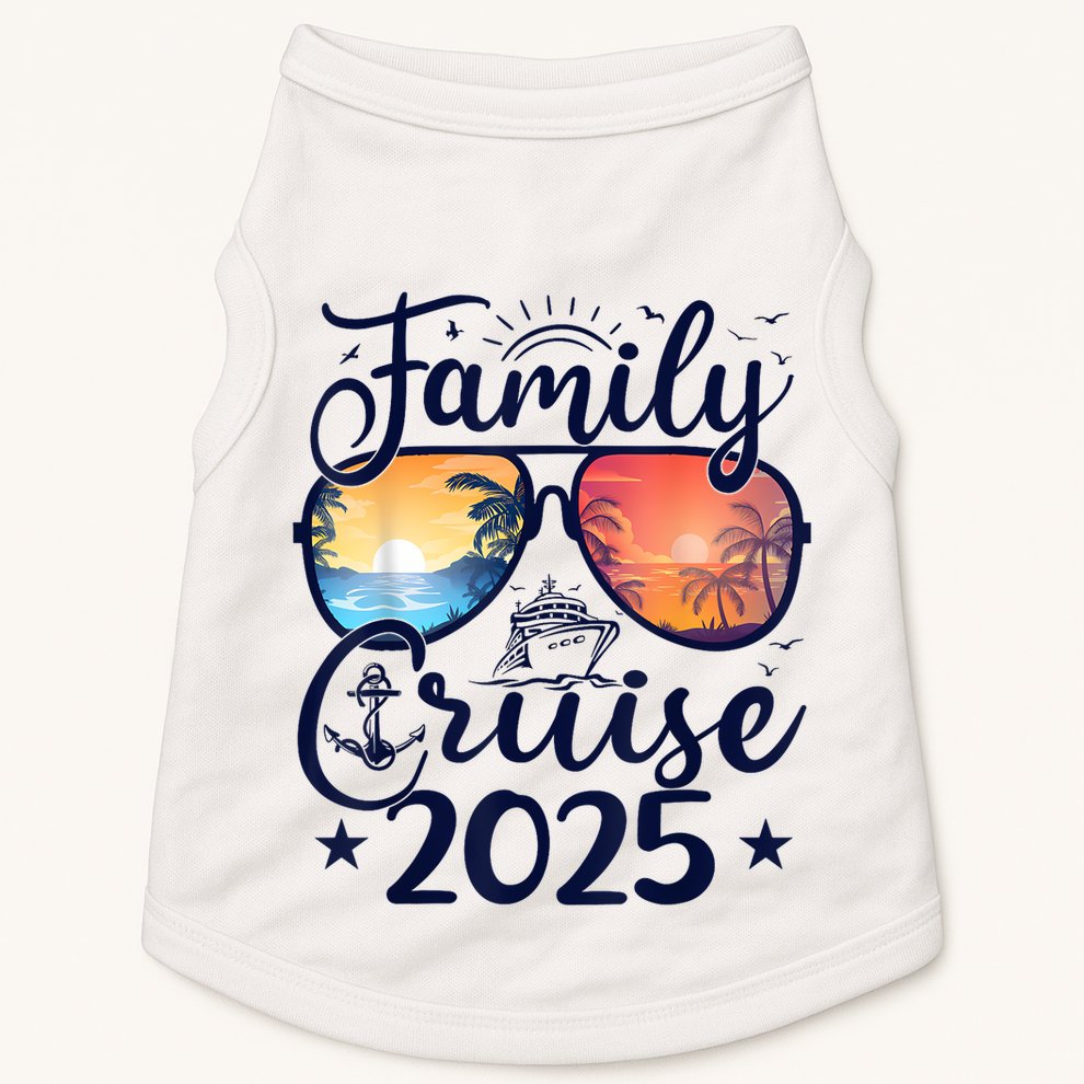 Family Cruise 2025 Summer Vacation Matching Family Cruise Doggie Tank