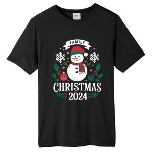 Family Christmas 2024 Snow Holiday Gathering Snowflakes Funny Gift Tall Fusion ChromaSoft Performance T-Shirt