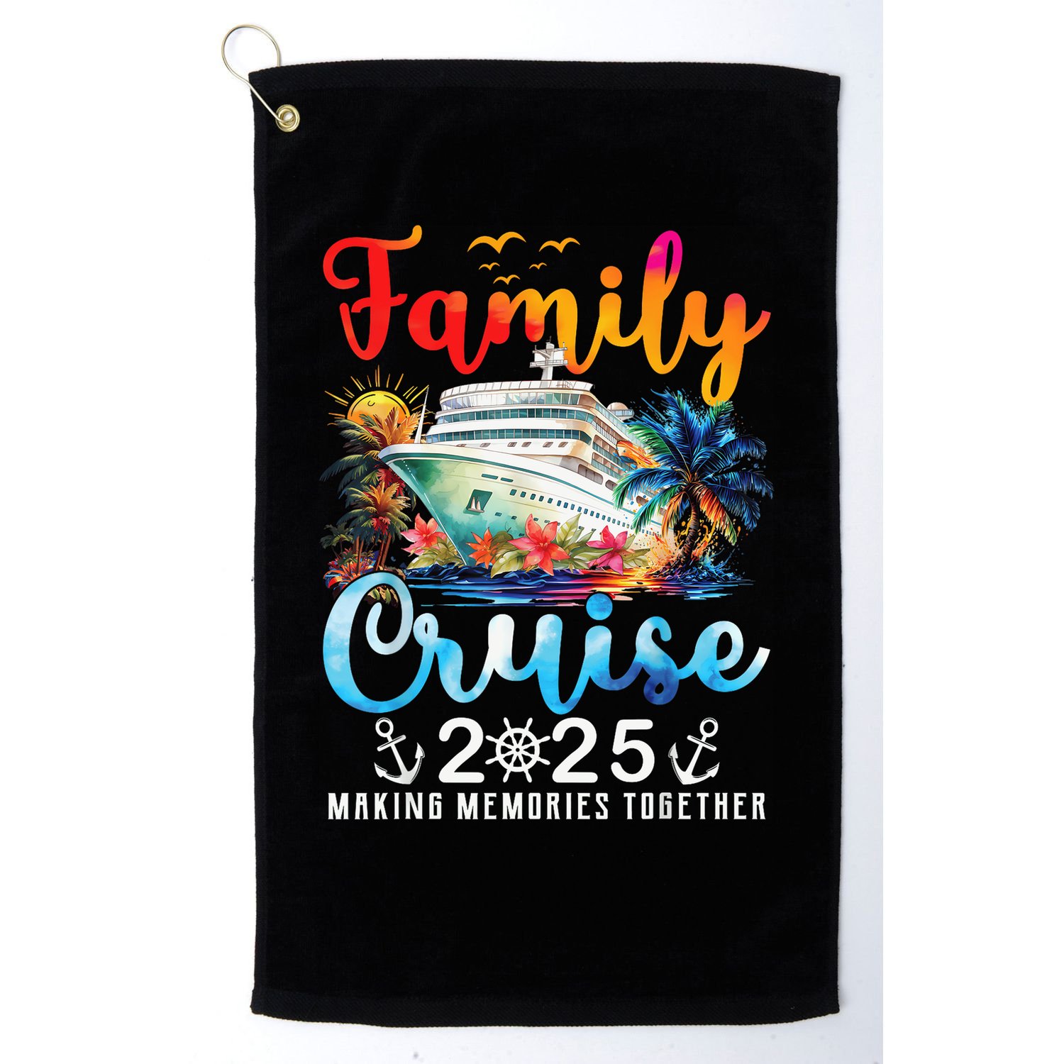 Family Cruise 2025 Vacation Trip Family Matching Cruise Ship Golf Towel