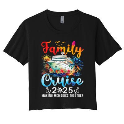 Family Cruise 2025 Vacation Trip Family Matching Cruise Ship Crop Top
