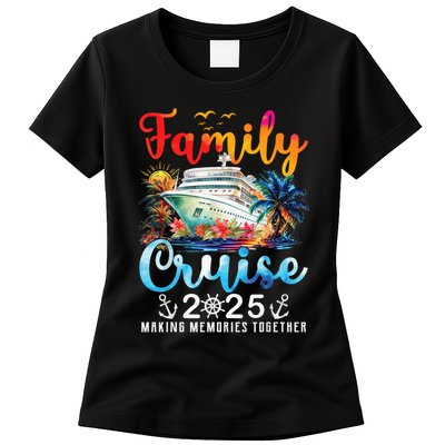 Family Cruise 2025 Vacation Trip Family Matching Cruise Ship Womens T-Shirt