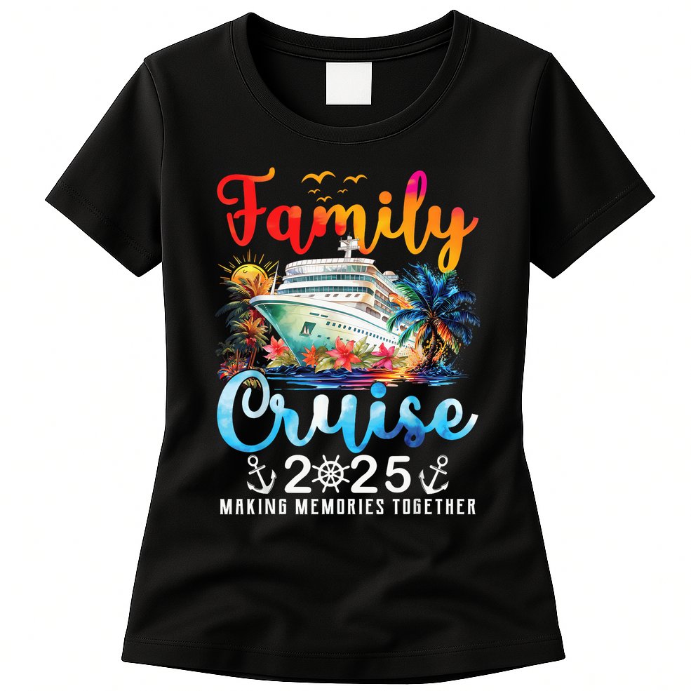 Family Cruise 2025 Vacation Trip Family Matching Cruise Ship Womens T-Shirt