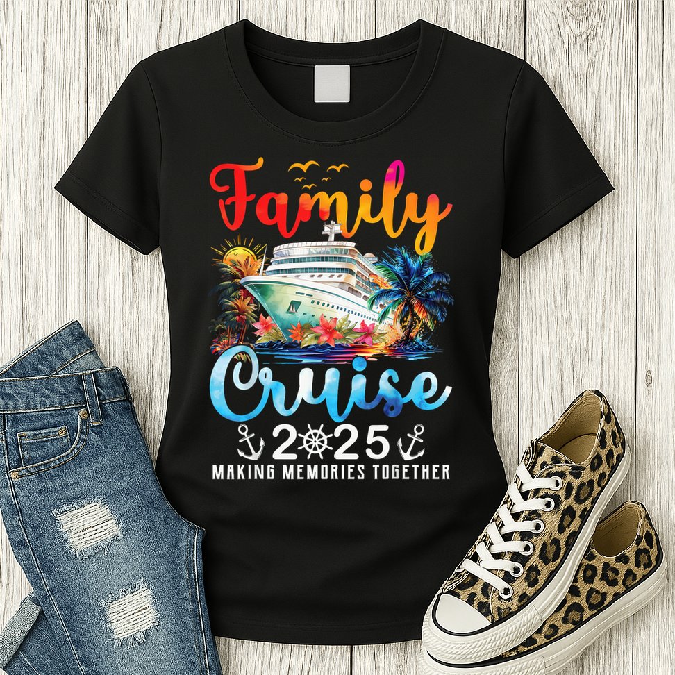 Family Cruise 2025 Vacation Trip Family Matching Cruise Ship Womens T-Shirt