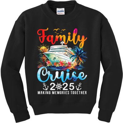 Family Cruise 2025 Vacation Trip Family Matching Cruise Ship Kids Sweatshirt