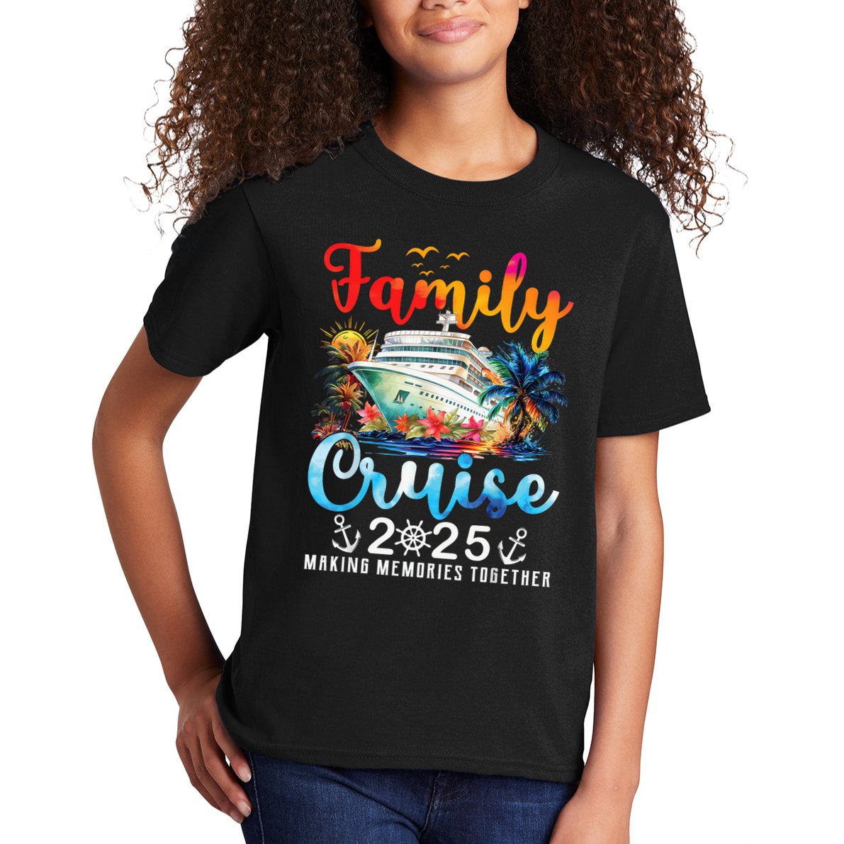Family Cruise 2025 Vacation Trip Family Matching Cruise Ship Kids T-Shirt