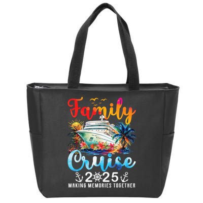 Family Cruise 2025 Vacation Trip Family Matching Cruise Ship Zip Tote Bag