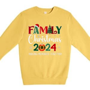 Family Christmas 2024 Matching Outfit Xmas Squad Santa Group Premium Crewneck Sweatshirt