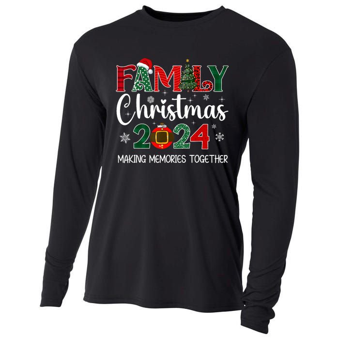 Family Christmas 2024 Matching Outfit Xmas Squad Santa Group Cooling Performance Long Sleeve Crew