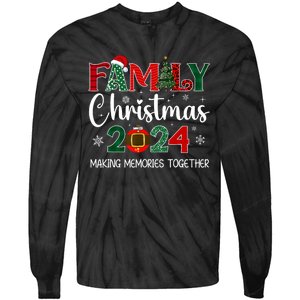 Family Christmas 2024 Matching Outfit Xmas Squad Santa Group Tie-Dye Long Sleeve Shirt