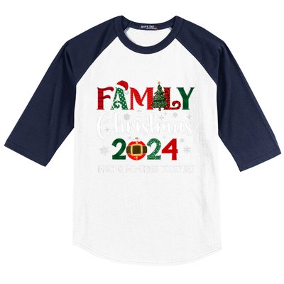 Family Christmas 2024 Matching Outfit Xmas Squad Santa Group Baseball Sleeve Shirt