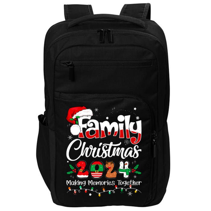 Family Christmas 2024 Matching Outfit Xmas Squad Santa Impact Tech Backpack