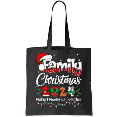 Family Christmas 2024 Matching Outfit Xmas Squad Santa Tote Bag