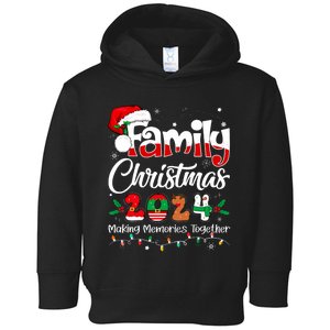 Family Christmas 2024 Matching Outfit Xmas Squad Santa Toddler Hoodie