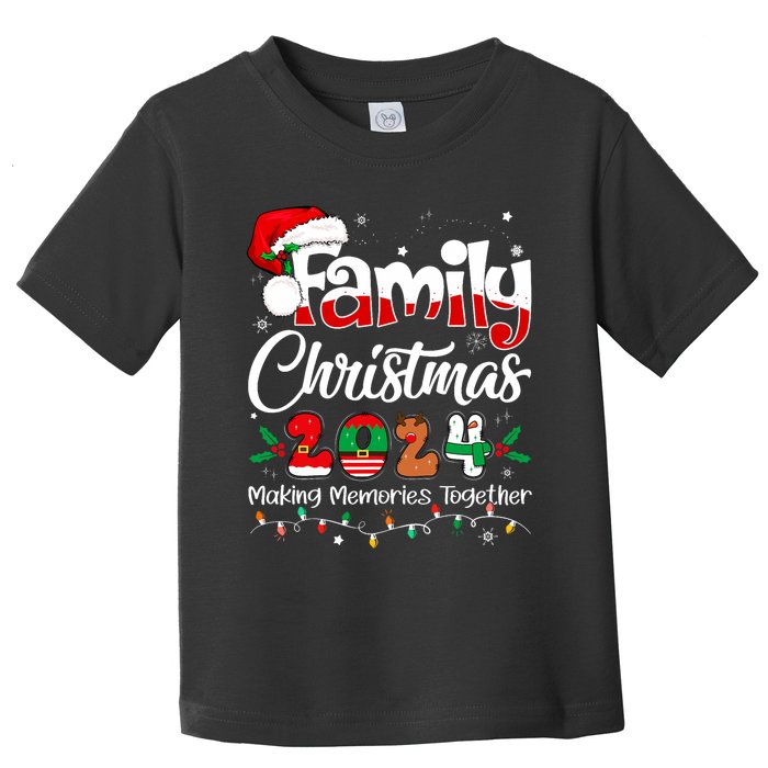 Family Christmas 2024 Matching Outfit Xmas Squad Santa Toddler T-Shirt