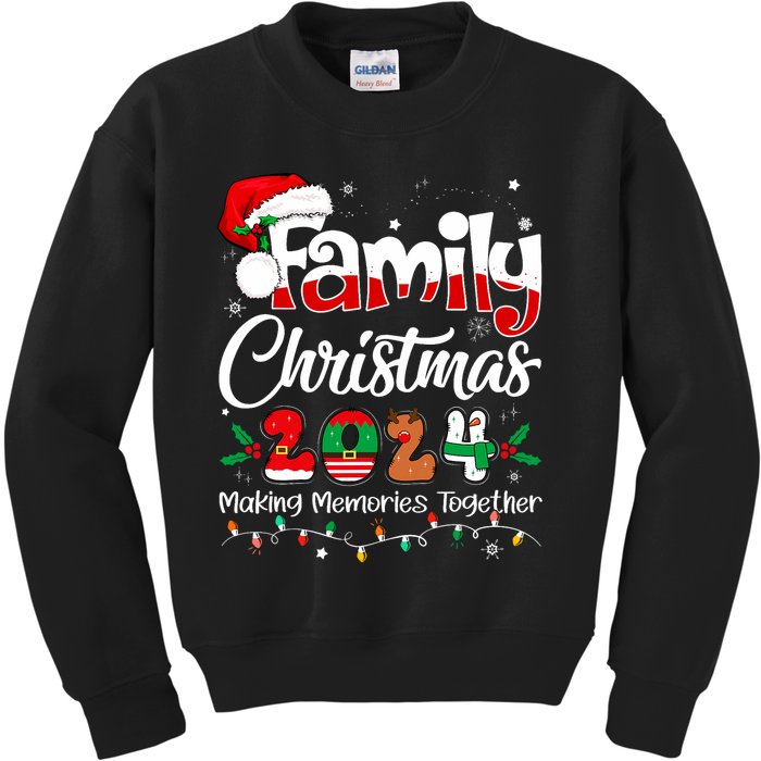 Family Christmas 2024 Matching Outfit Xmas Squad Santa Kids Sweatshirt