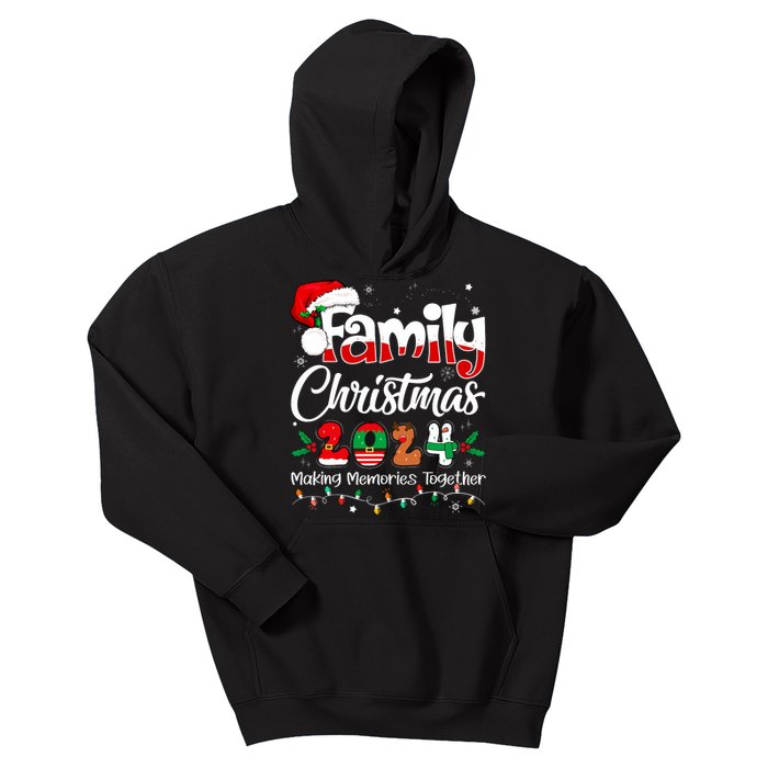 Family Christmas 2024 Matching Outfit Xmas Squad Santa Kids Hoodie