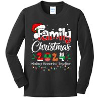 Family Christmas 2024 Matching Outfit Xmas Squad Santa Kids Long Sleeve Shirt