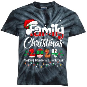 Family Christmas 2024 Matching Outfit Xmas Squad Santa Kids Tie-Dye T-Shirt