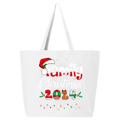 Family Christmas 2024 Matching Outfit Xmas Squad Santa 25L Jumbo Tote