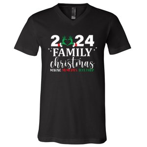 Family Christmas 2024 Making Memories Together V-Neck T-Shirt