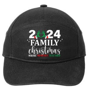 Family Christmas 2024 Making Memories Together 7-Panel Snapback Hat