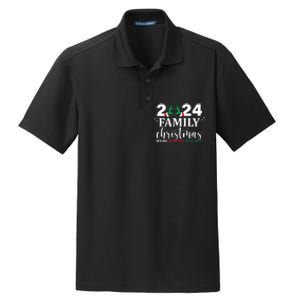 Family Christmas 2024 Making Memories Together Dry Zone Grid Polo