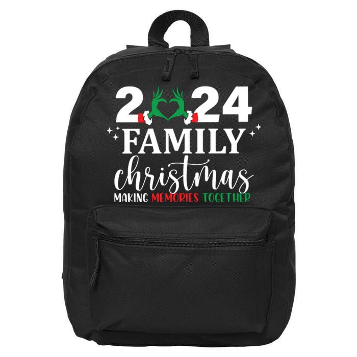 Family Christmas 2024 Making Memories Together 16 in Basic Backpack