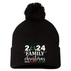 Family Christmas 2024 Making Memories Together Pom Pom 12in Knit Beanie